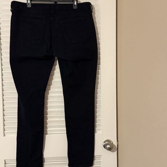 AriZona Jeans Emo Whimsigoth Black Straight Skinny Jeans Stretch Juniors Size 17 - Picture 3 of 8